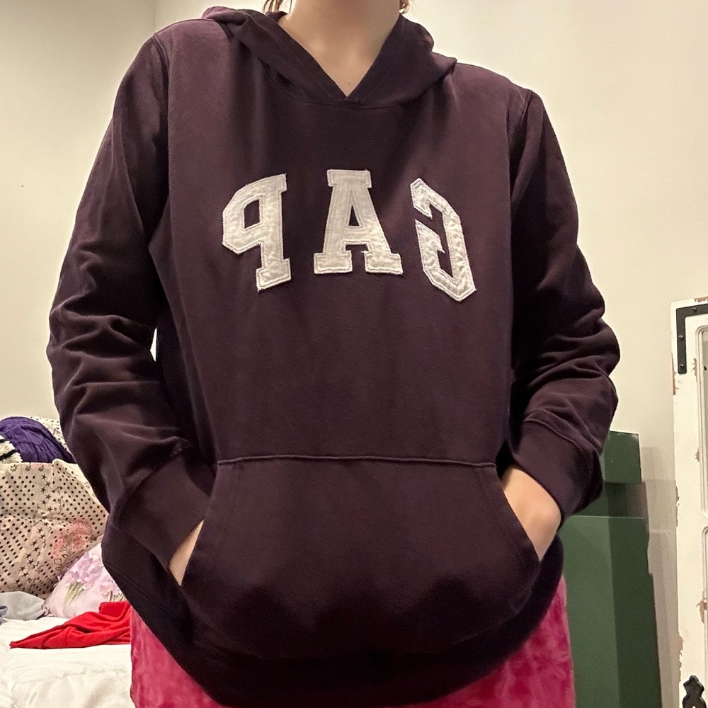 Maroon Gap Hoodie
